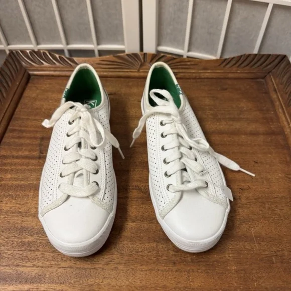 Keds, Woman, Casual Shoes, White, Size 6, Fake leather, Lace Up, Ortholite.! - Picture 2 of 8